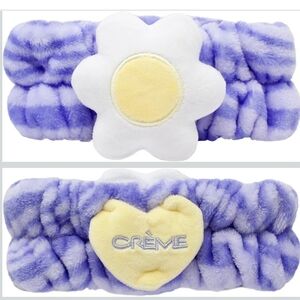 The Crème Shop 3D Teddy Headyband™ - Plush SPA Headband with Stretchy Elastic Ba